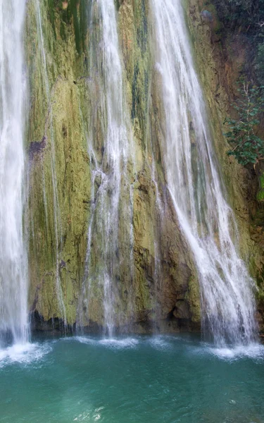 Cascada en bosque verde — Foto de Stock