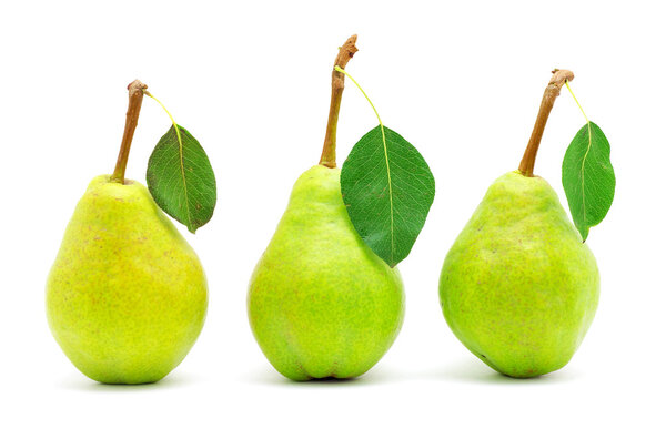 Ripe fresh  green pears
