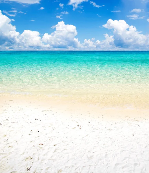 Beach and tropical sea — Stock Photo, Image