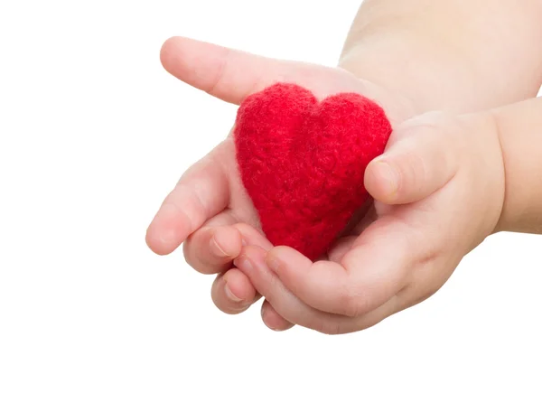 Mani con un cuore — Foto Stock