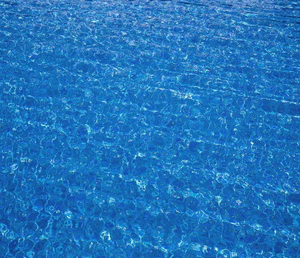 Acqua blu con riflessi — Foto Stock