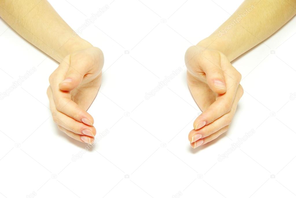 Woman hands sign