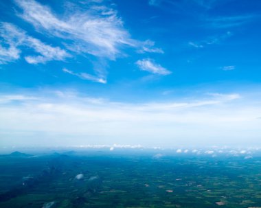 Hava gökyüzü ve bulutlar
