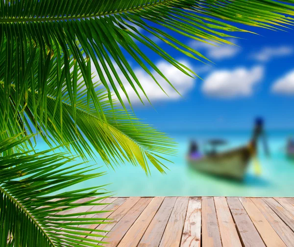 Beach and tropical sea — Stock Photo, Image