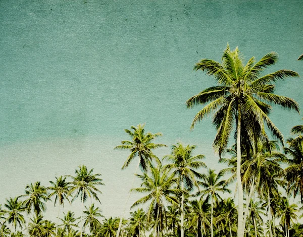 Tropikalna plaża grunge — Zdjęcie stockowe