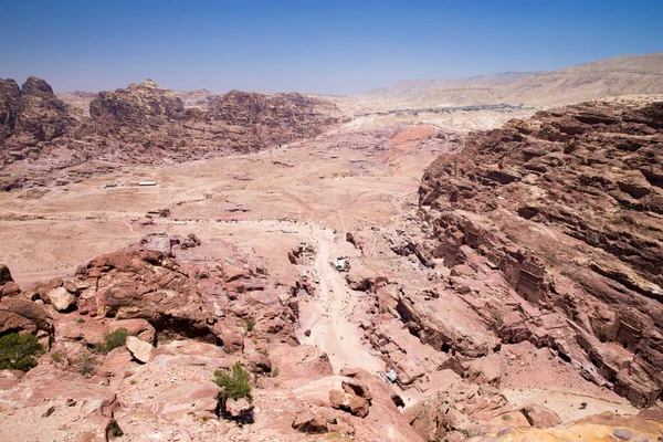 Rock formations in Petra Jordan — Stock Photo, Image