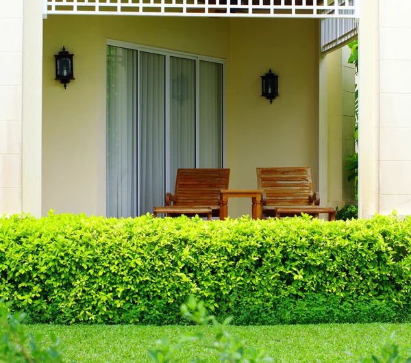 Garden  with grass — Stock Photo, Image