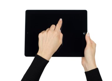 tablet bilgisayar ile el