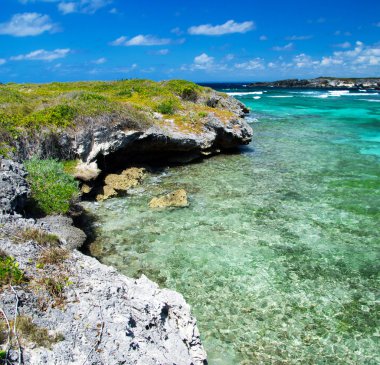 Karayip Denizi ve gökyüzü