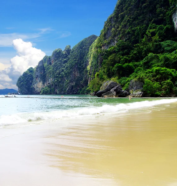 Strand und tropisches Meer — Stockfoto