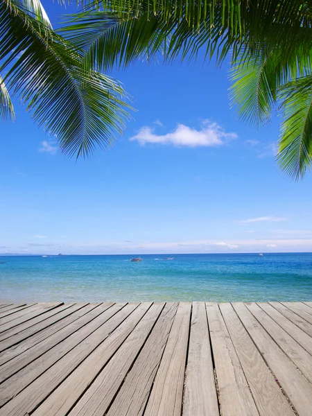 Spiaggia e mare tropicale — Foto Stock