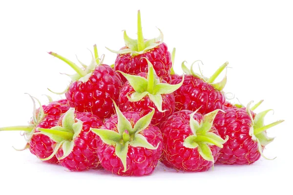 Frische rote Himbeeren — Stockfoto