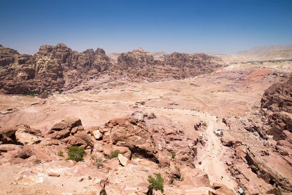 Formacje skalne w Petra — Zdjęcie stockowe