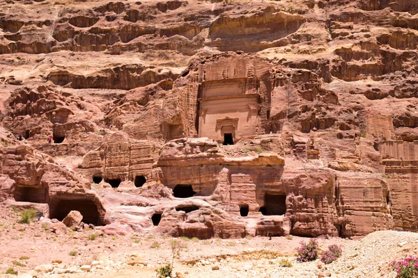 Formazioni rocciose a Petra — Foto Stock