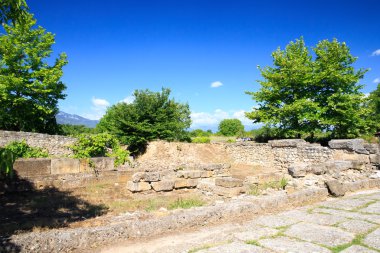 antik kalıntılar dion, Yunanistan.