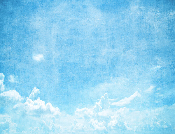 Grunge blue sky background