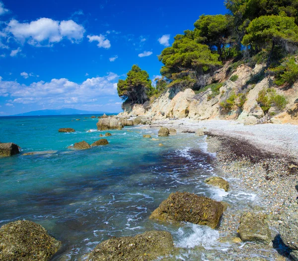 Spiaggia e cielo del mare — Foto Stock