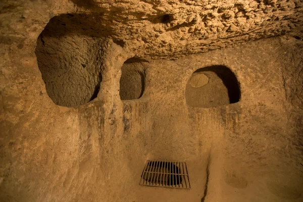 Печерні міста в Каппадокії Туреччини — стокове фото