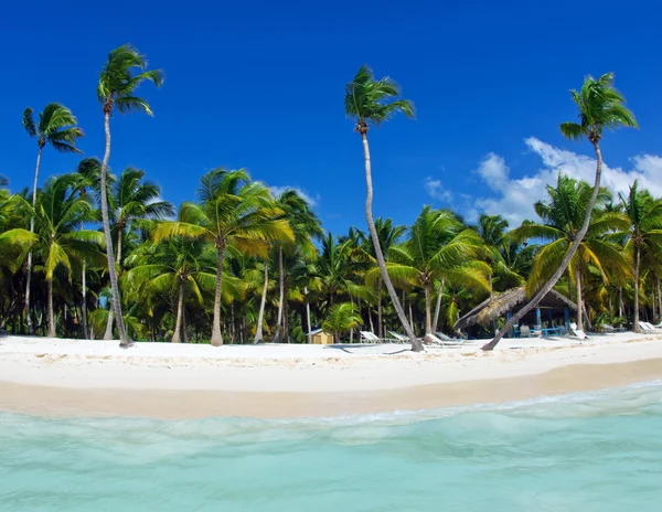 Praia e mar tropical — Fotografia de Stock