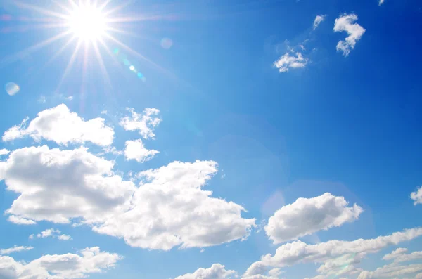 Céu azul fundo — Fotografia de Stock