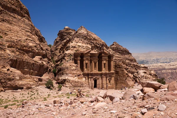 Chrám v Petře, Jordan — Stock fotografie