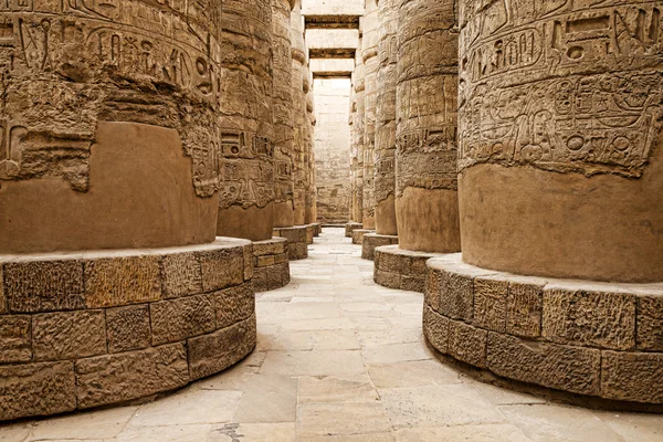 象形文字，卡纳克神庙，埃及. — 图库照片