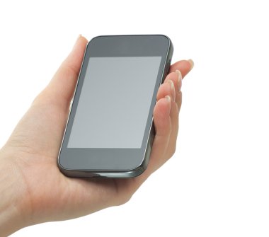 El ele tutuşan cep telefonu