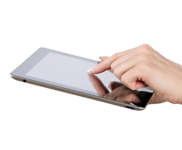 Tablet computer in mano — Foto Stock