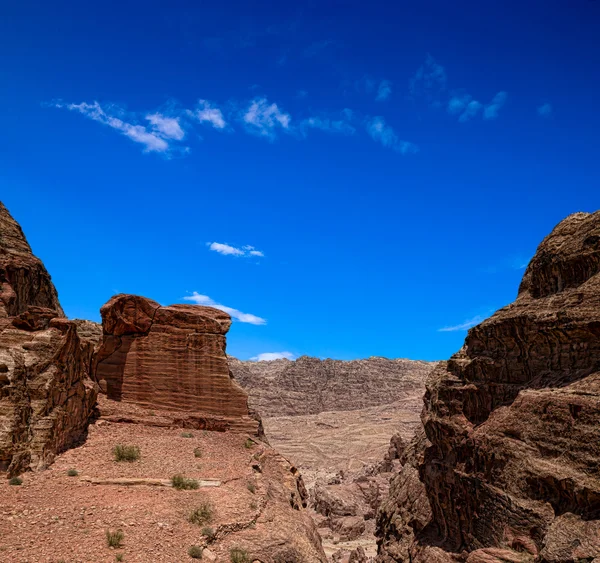 Felsformationen in Petra — Stockfoto