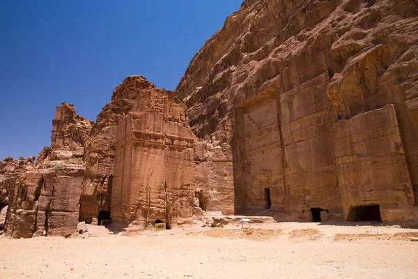 Petra terk edilmiş şehirde — Stok fotoğraf