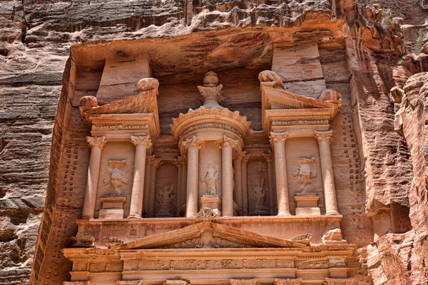 Al Khazneh em Petra, Jordânia — Fotografia de Stock