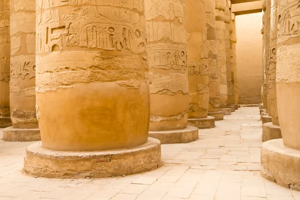 Kolumner i Karnak, Egypten. — Stockfoto