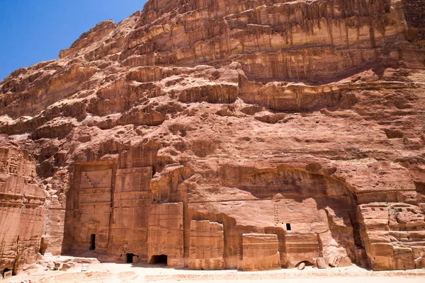 Petra 'daki kaya oluşumları — Stok fotoğraf