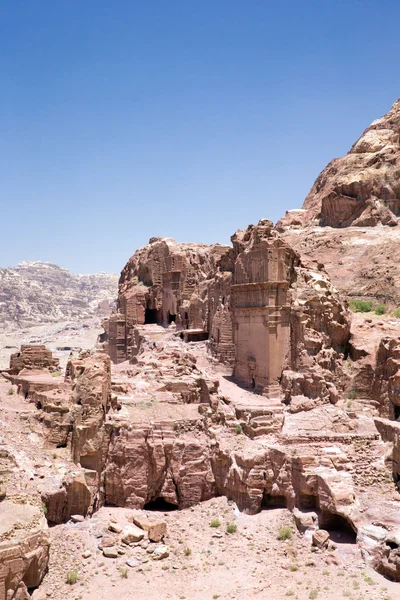 Rock formations in Petra — Stock Photo, Image