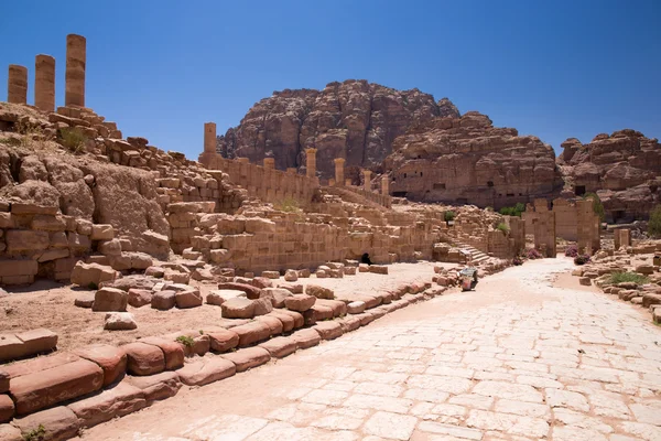 Rock formations in  Petra ,Jordan — Stock Photo, Image