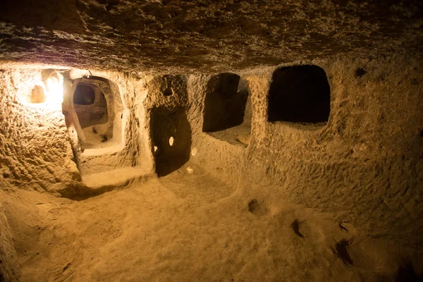 Derinkuyu cave city in Cappadocia — Stock Photo, Image