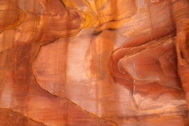 Petra kırmızı kaya oluşumları