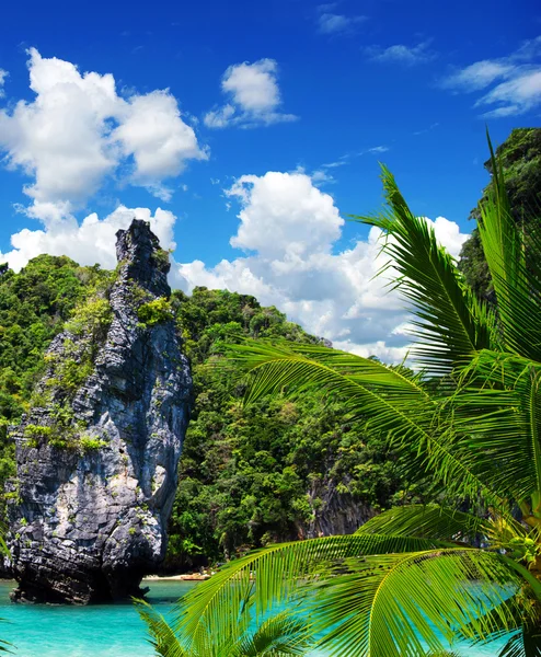 Beach and tropical sea — Stock Photo, Image