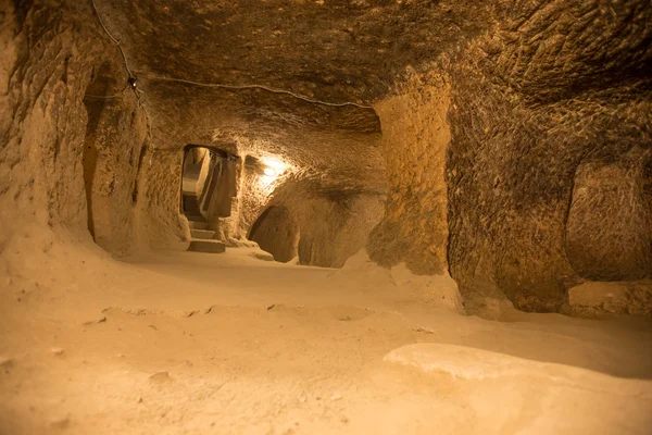 Derinkuyu печерного міста в Каппадокії — стокове фото