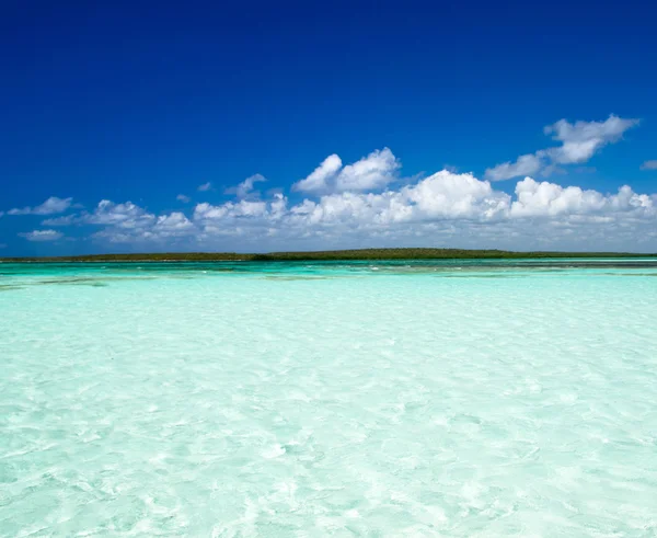 Tropiska hav och blå himmel — Stockfoto