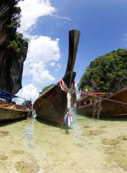 Longtail boats in Thailand — Stock Photo, Image