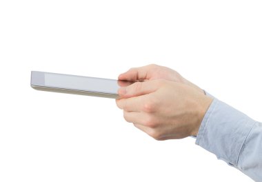 tablet bilgisayar tutan eller