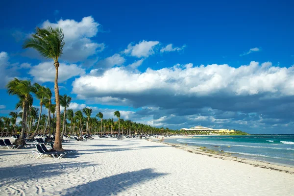 Plajă și mare tropicală — Fotografie, imagine de stoc