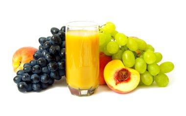 Cam ile taze şeftali juiceh suyu yaptı