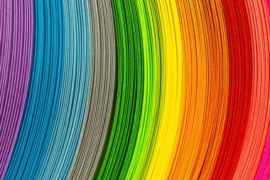 Gökkuşağı kağıt şeritler