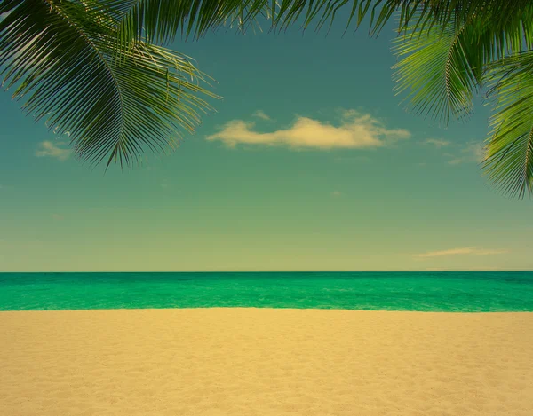 Beach and tropical sea — Stock Photo, Image