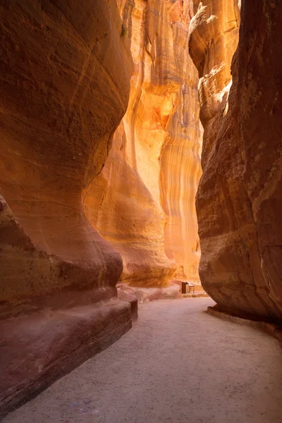 Скарбниці храму в Petra — стокове фото