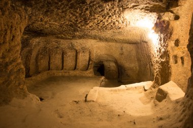 Derinkuyu mağara şehir Kapadokya