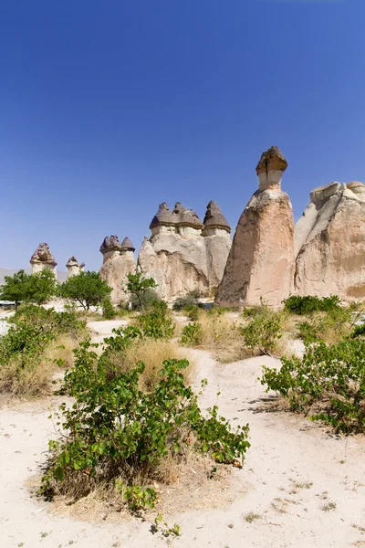 Formações rochosas em capadocia — Fotografia de Stock