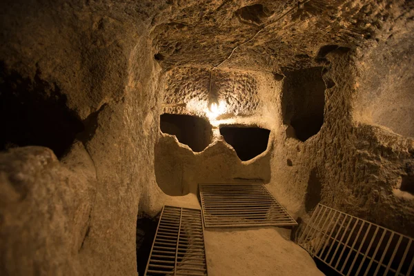 Derinkuyu mağara şehir Kapadokya — Stok fotoğraf